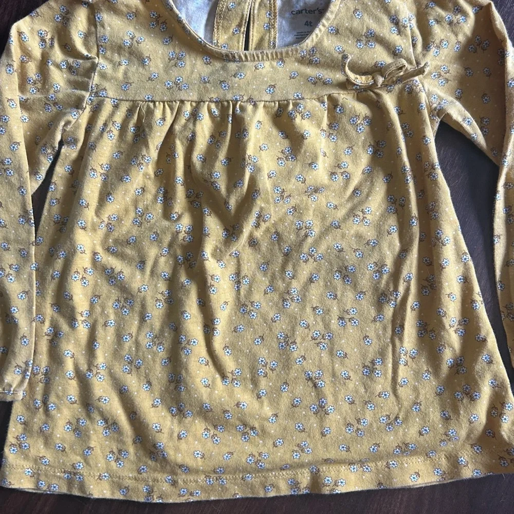 Carter's Yellow Floral toddler girls Top